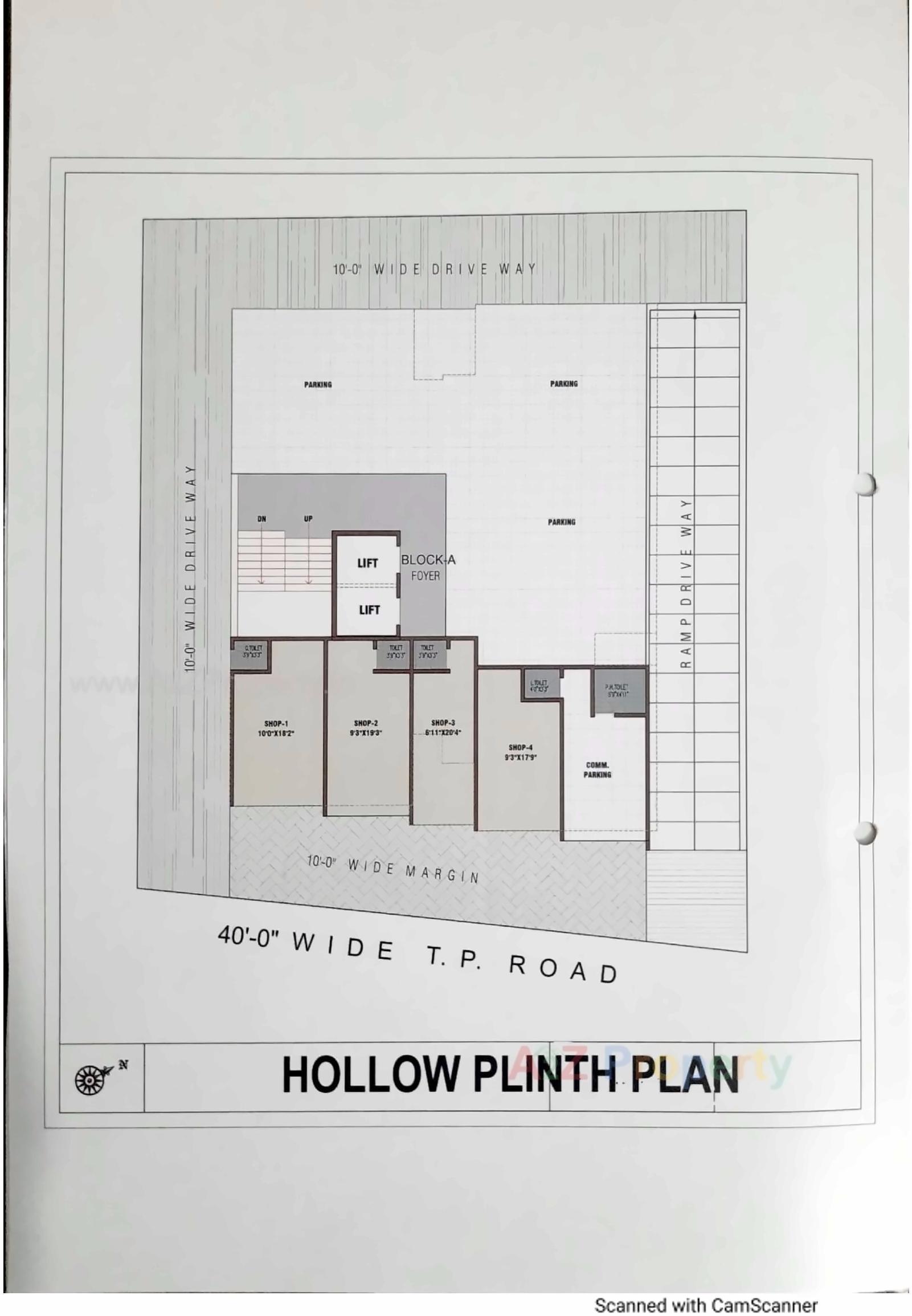 Layout of real estate project Shreehari Parisar located at Chandlodiya, Ahmedabad, Gujarat