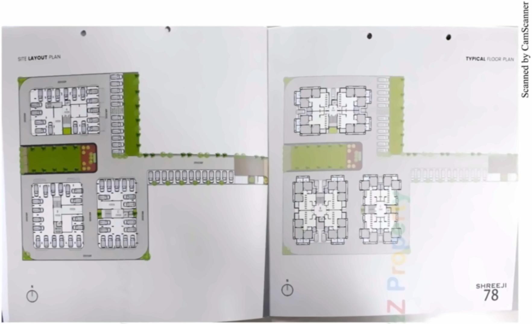 Layout of real estate project Shreeji located at Motera, Ahmedabad, Gujarat