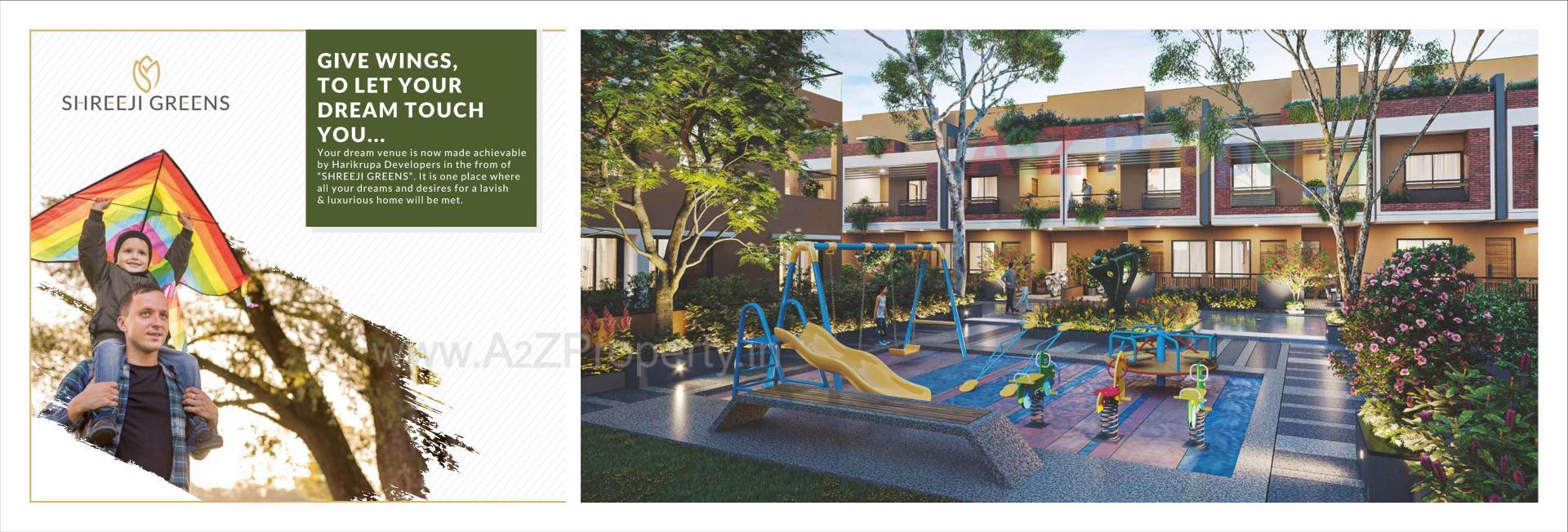 3D Elevation of real estate project Shreeji Greens located at Aslali, Ahmedabad, Gujarat