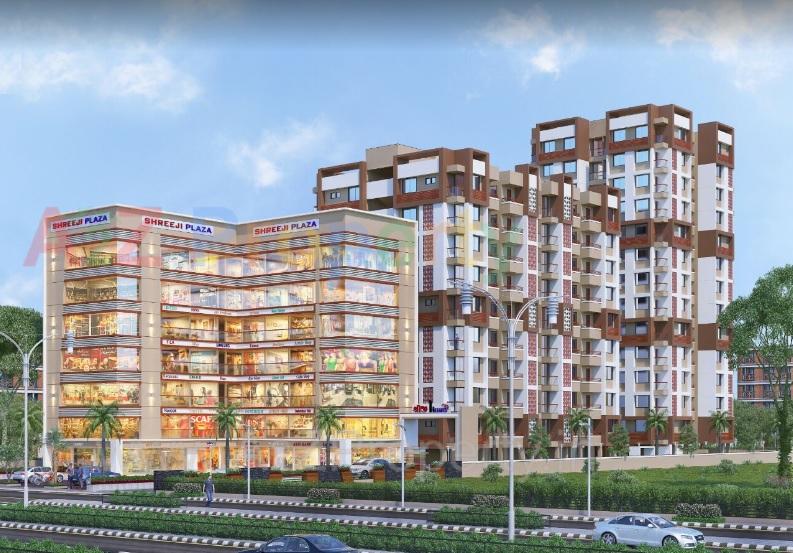 3D Elevation of real estate project Shreeji Heights located at Hanspura, Ahmedabad, Gujarat
