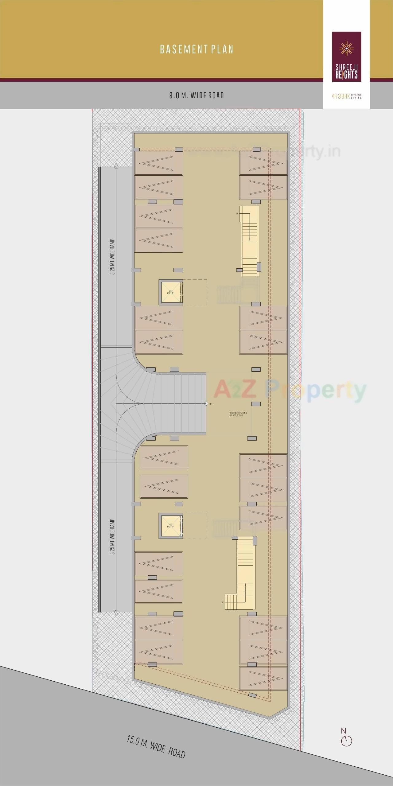 Layout of real estate project Shreeji Heights located at Manipur, Ahmedabad, Gujarat