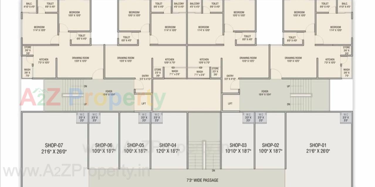 Layout of real estate project Shreeji Residency located at Vastral, Ahmedabad, Gujarat