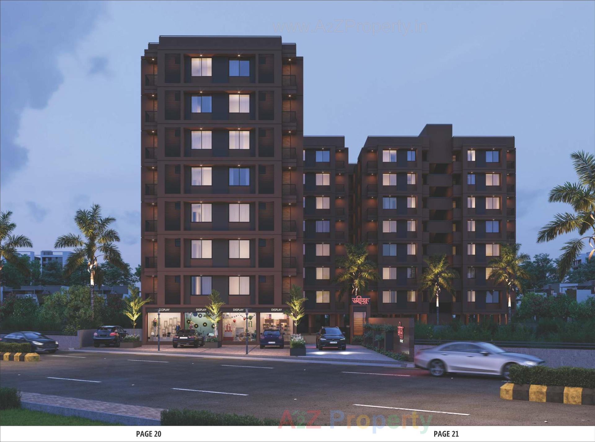 3D Elevation of real estate project Shreeji Residency located at Kathwada, Ahmedabad, Gujarat