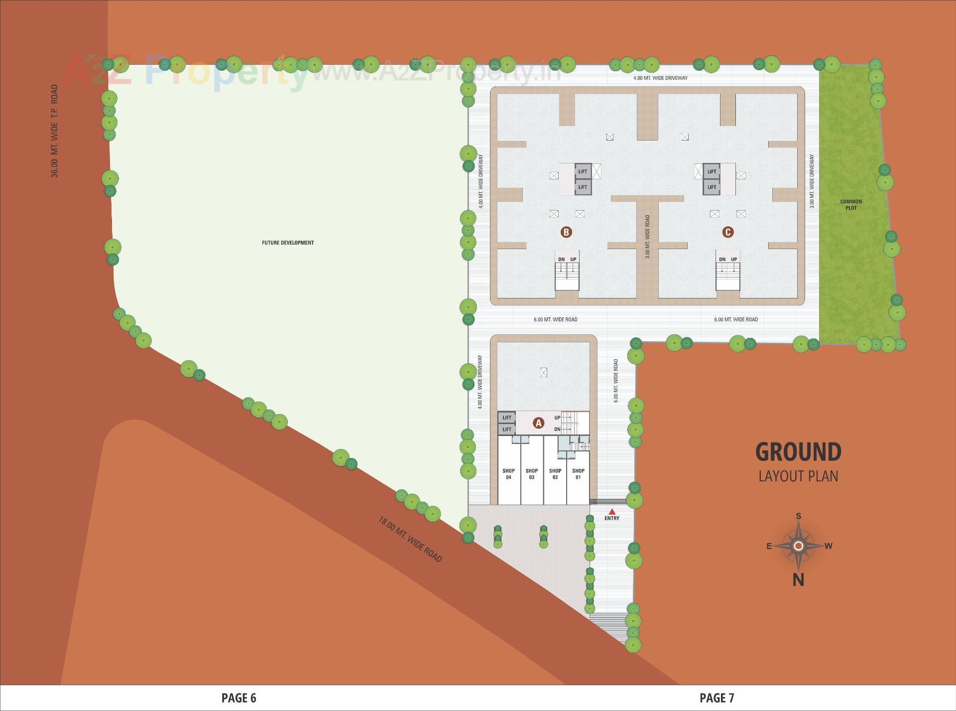 Layout of real estate project Shreeji Residency located at Kathwada, Ahmedabad, Gujarat