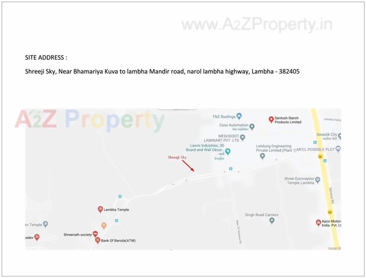  of real estate project Shreeji Sky located at Laxmipura, Ahmedabad, Gujarat