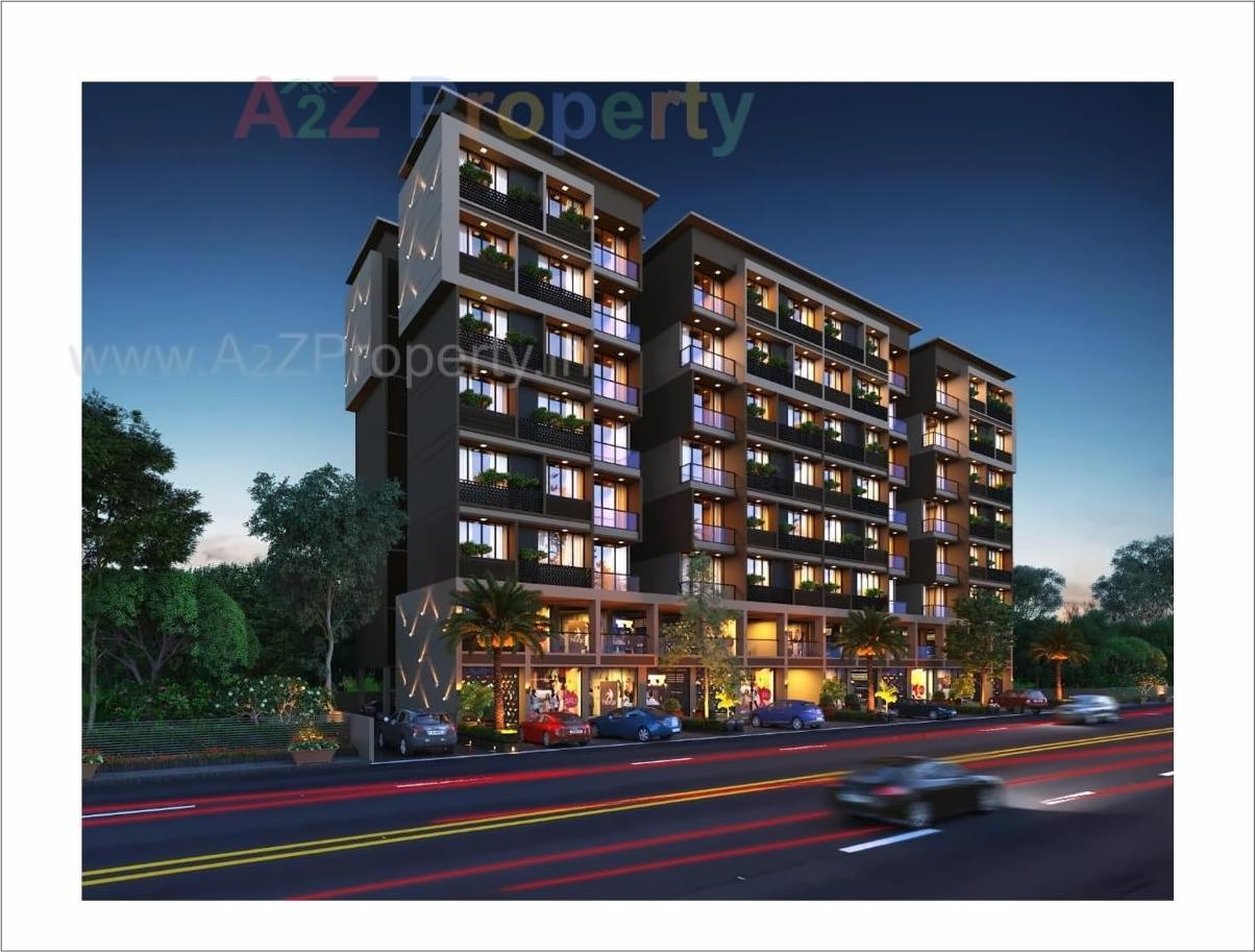 3D Elevation of real estate project Shreeji Sky located at Laxmipura, Ahmedabad, Gujarat