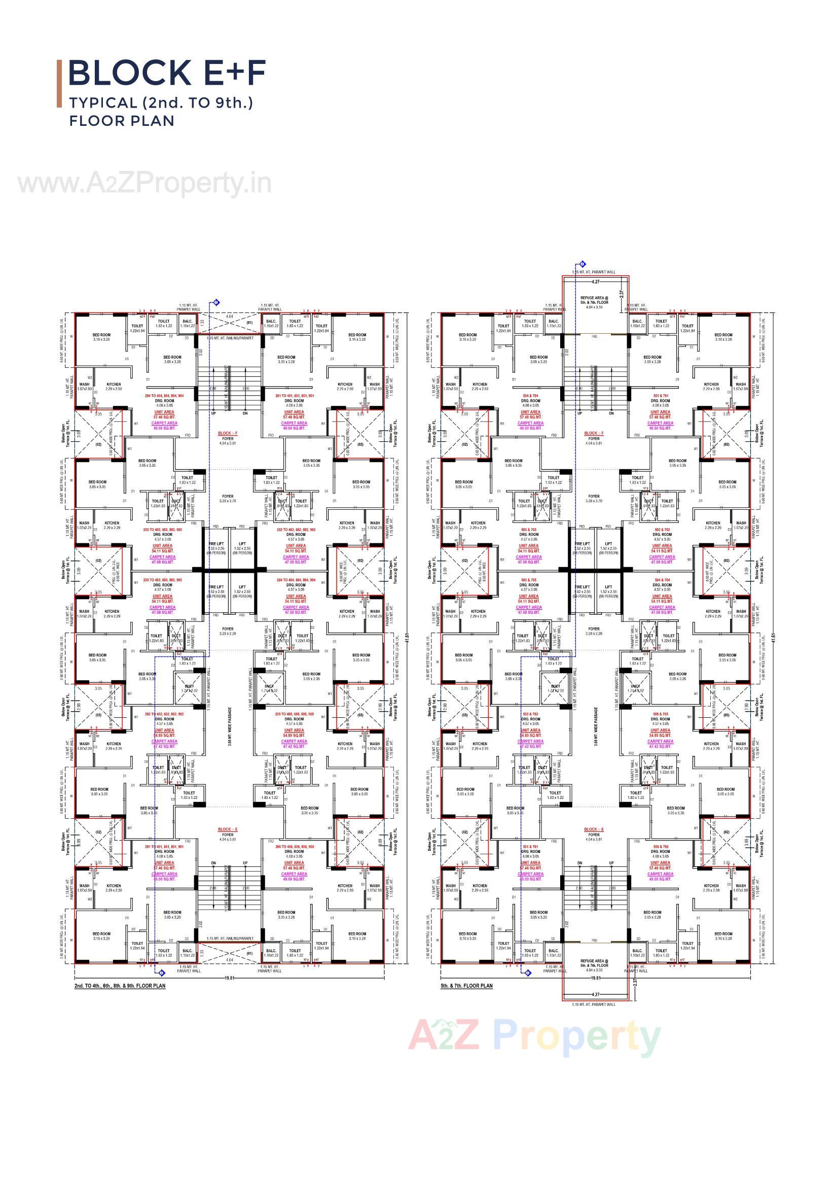 Layout of real estate project Shreeji Skyline located at Ramol, Ahmedabad, Gujarat