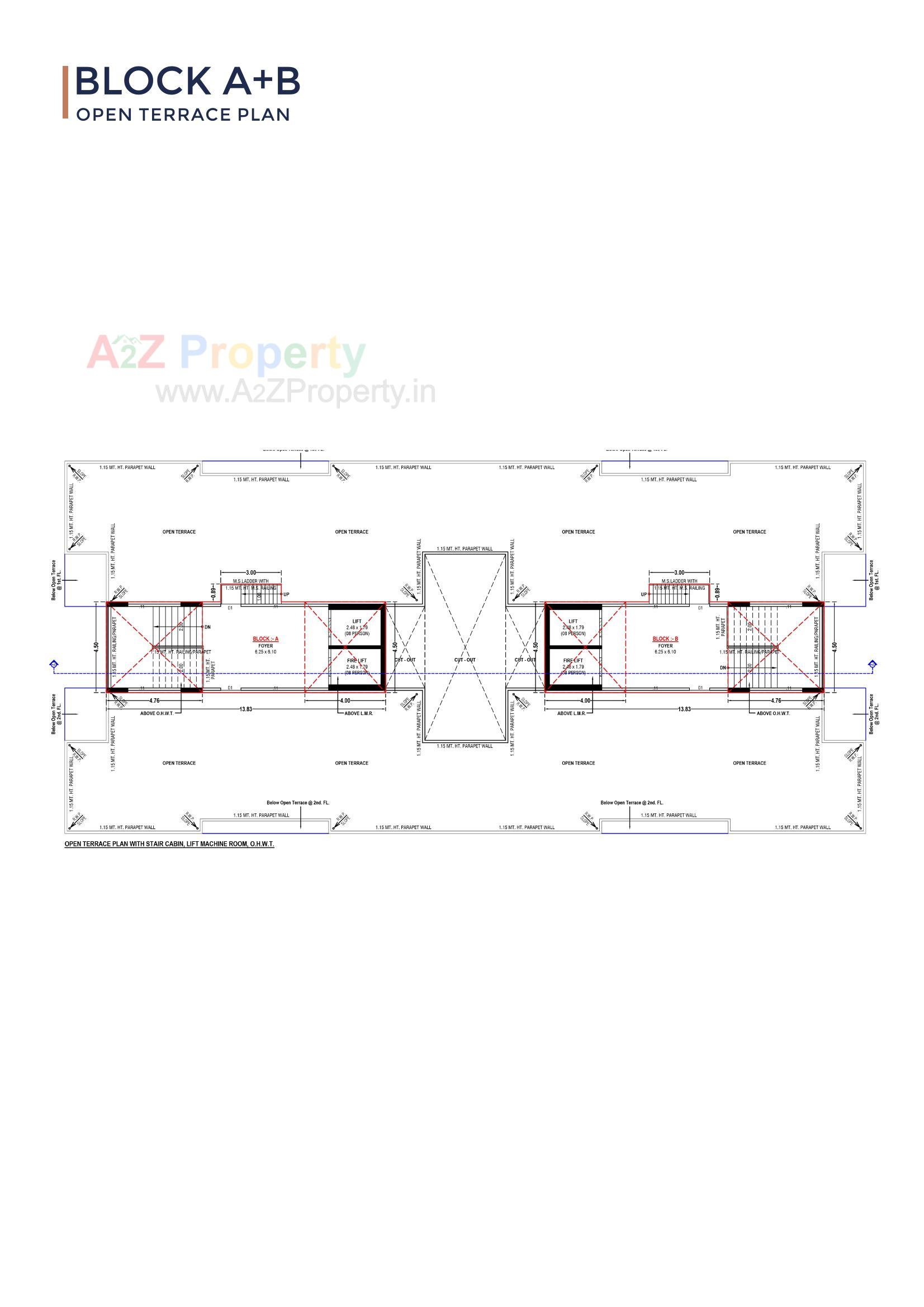 Layout of real estate project Shreeji Skyline located at Ramol, Ahmedabad, Gujarat