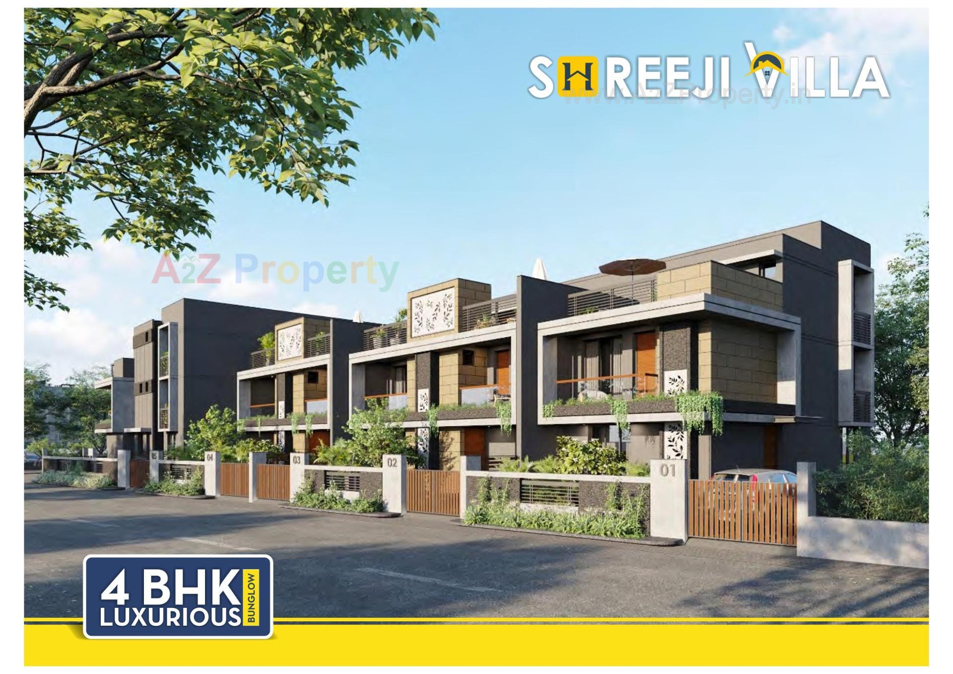 3D Elevation of real estate project Shreeji Villa located at Maninagar, Ahmedabad, Gujarat