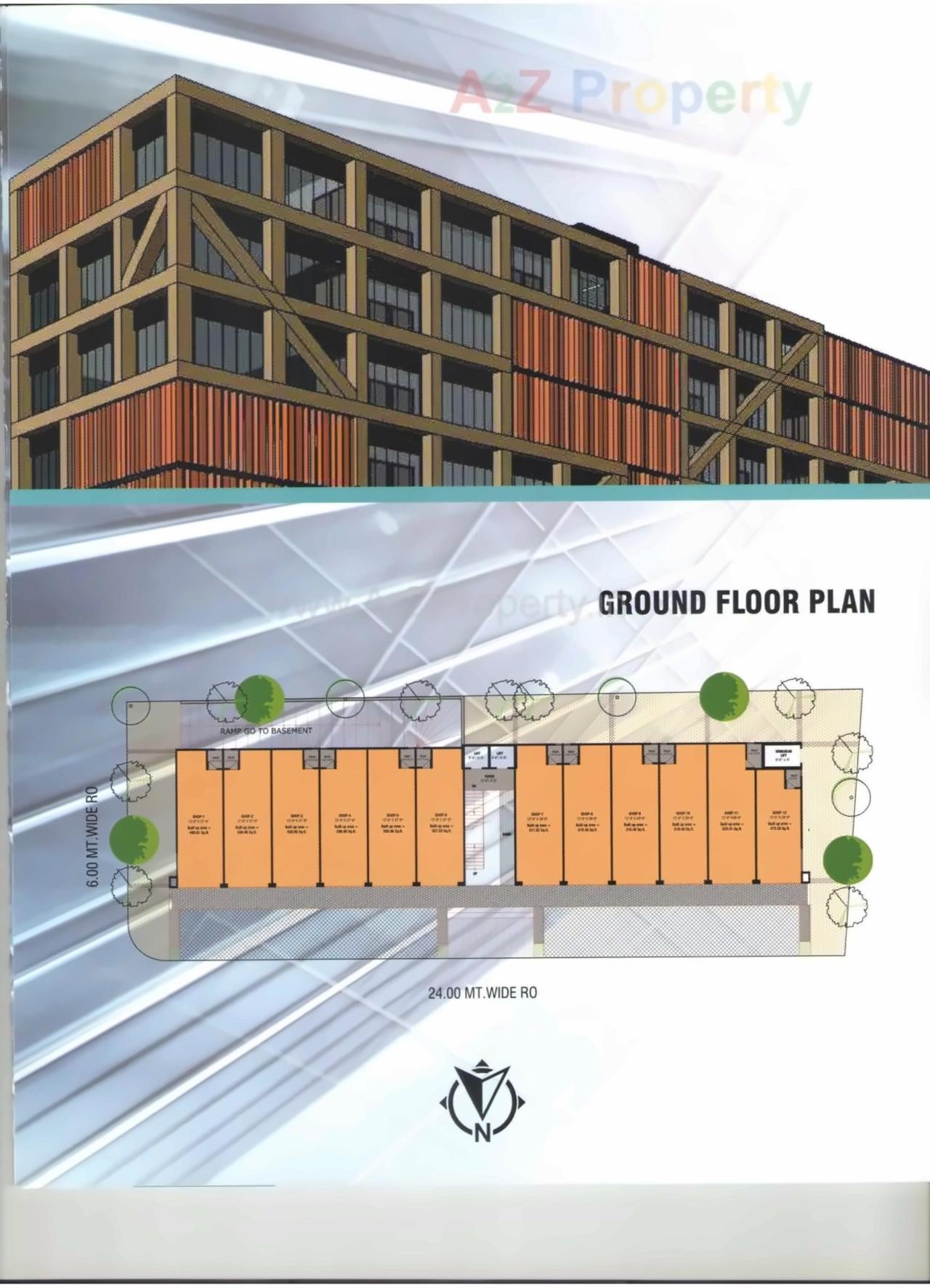 Layout of real estate project Shreekar Avenue located at Maninagar, Ahmedabad, Gujarat