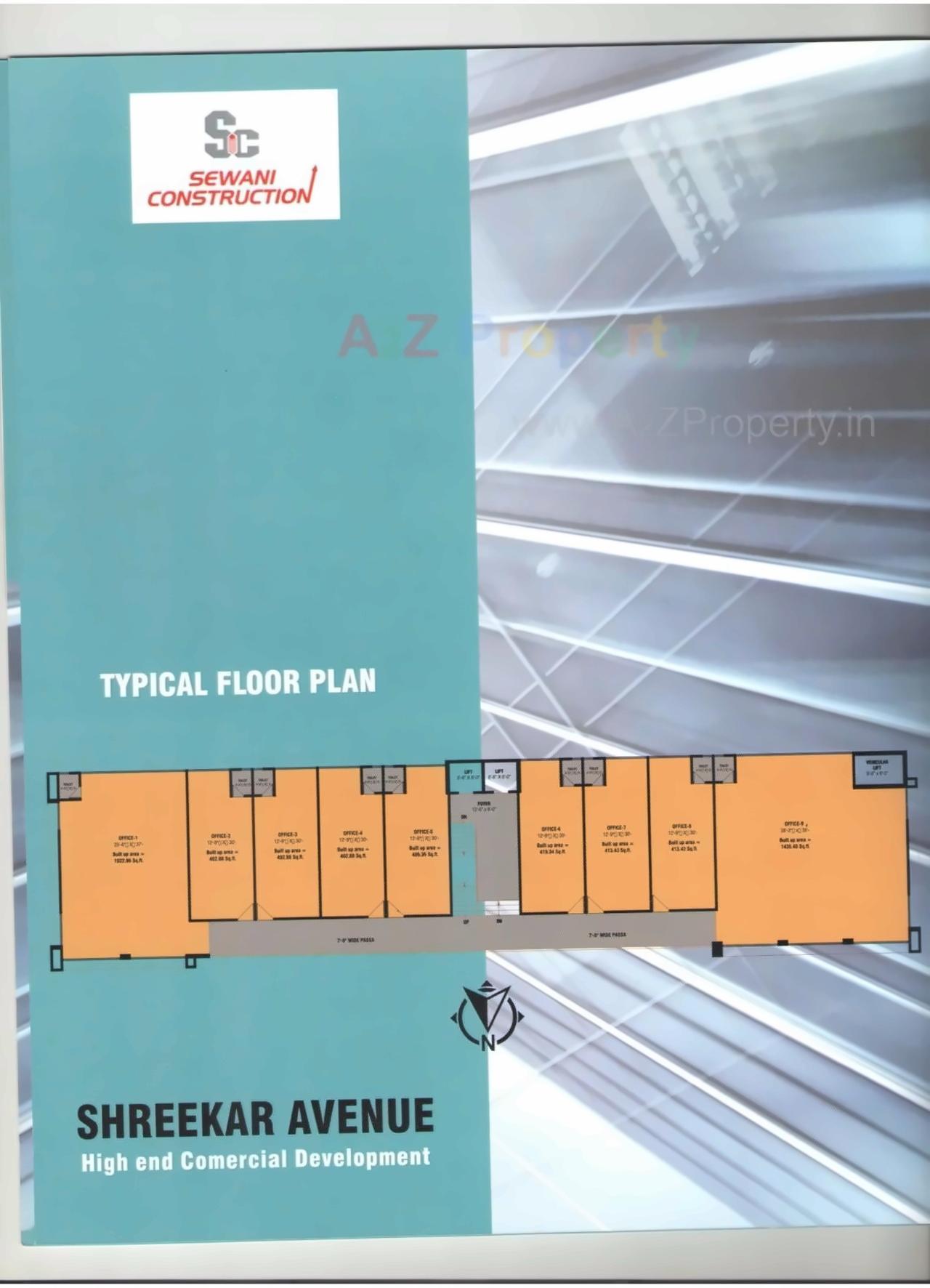 Layout of real estate project Shreekar Avenue located at Maninagar, Ahmedabad, Gujarat
