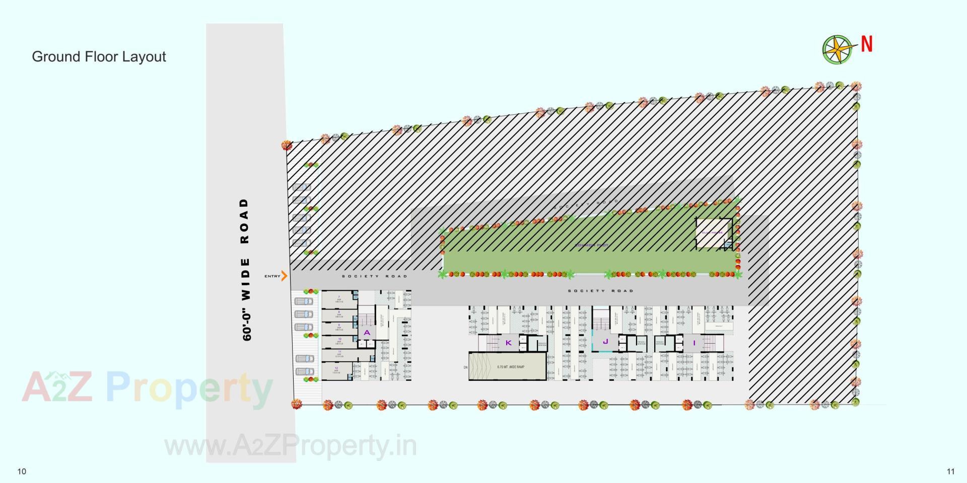 Layout of real estate project Shreem Avdhesh located at Odhav-r-s-no--197, Ahmedabad, Gujarat