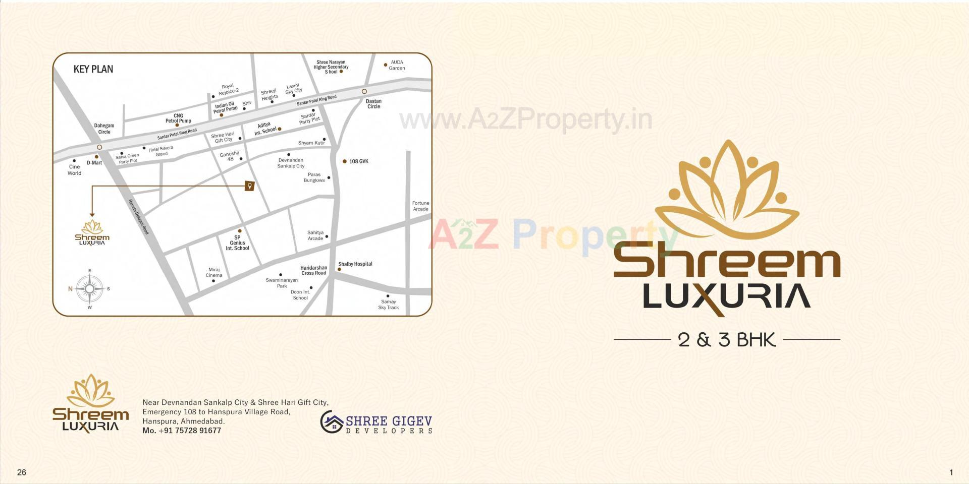  of real estate project Shreem Luxuria located at Hanspura, Ahmedabad, Gujarat