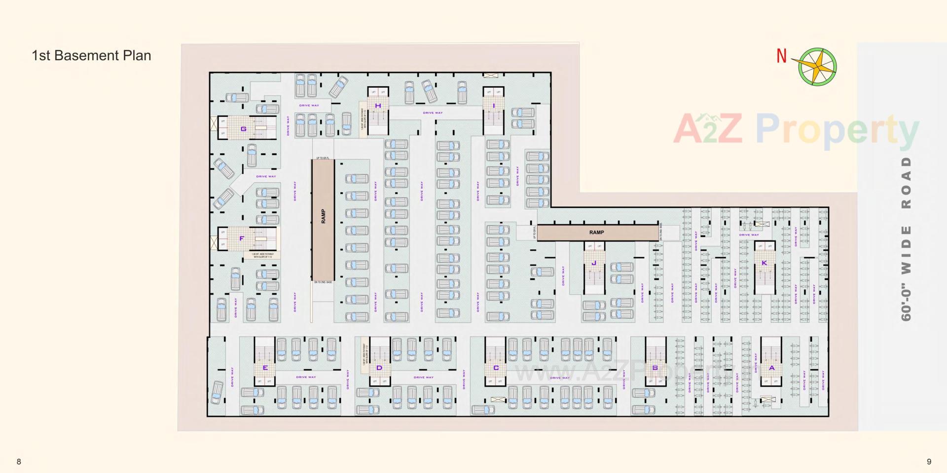 Layout of real estate project Shreem Luxuria located at Hanspura, Ahmedabad, Gujarat