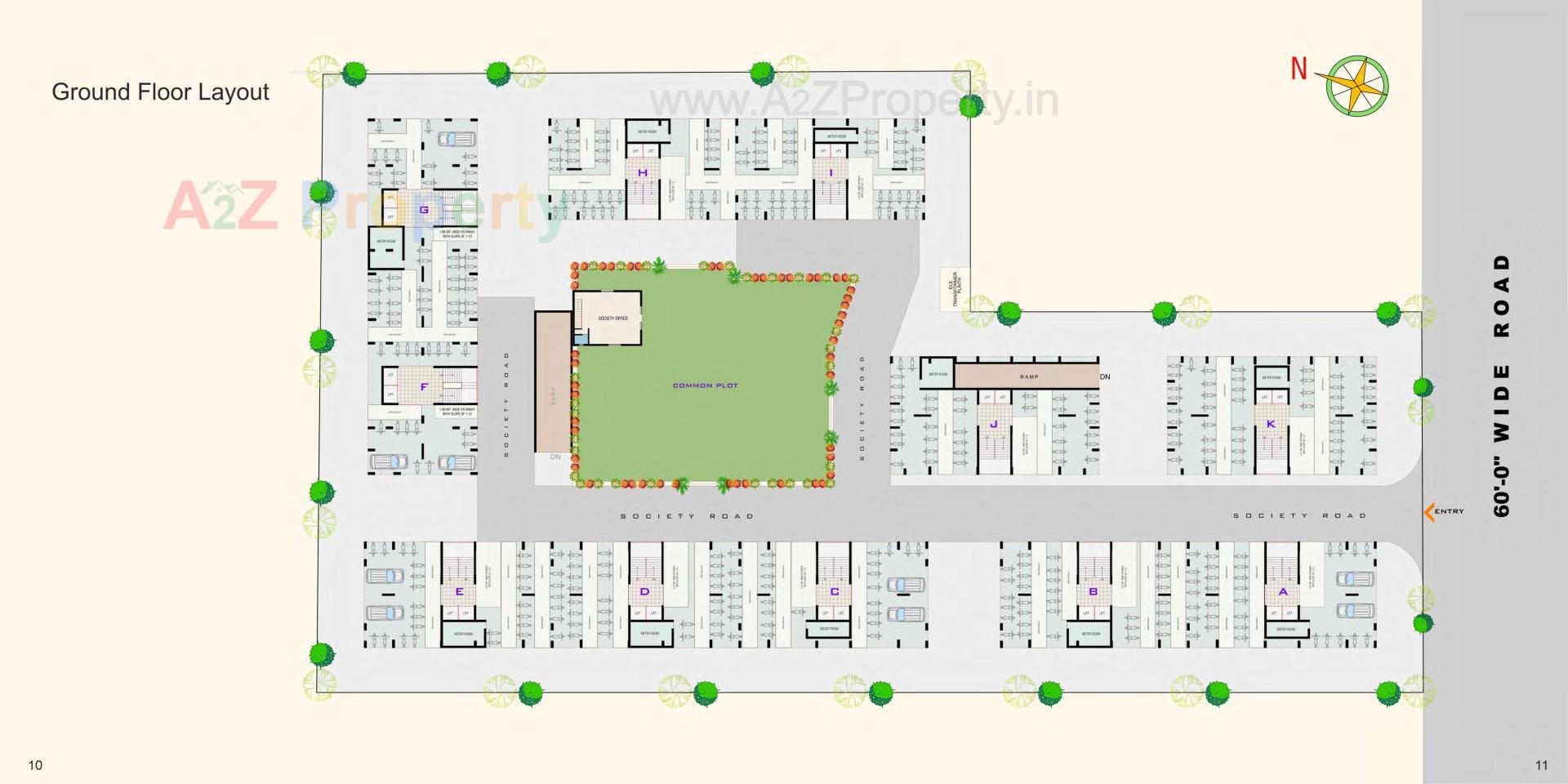 Layout of real estate project Shreem Luxuria located at Hanspura, Ahmedabad, Gujarat