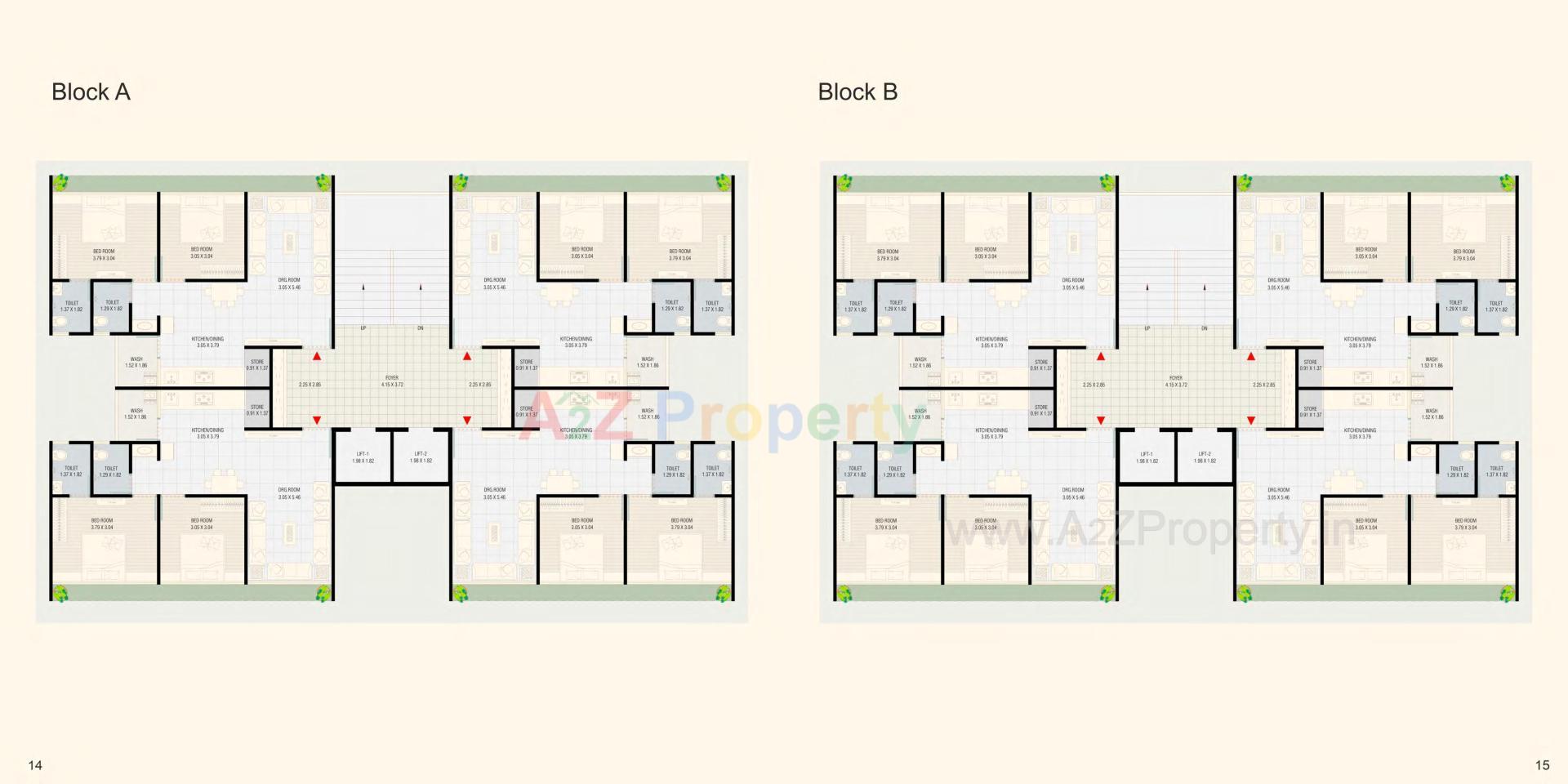 Layout of real estate project Shreem Luxuria located at Hanspura, Ahmedabad, Gujarat