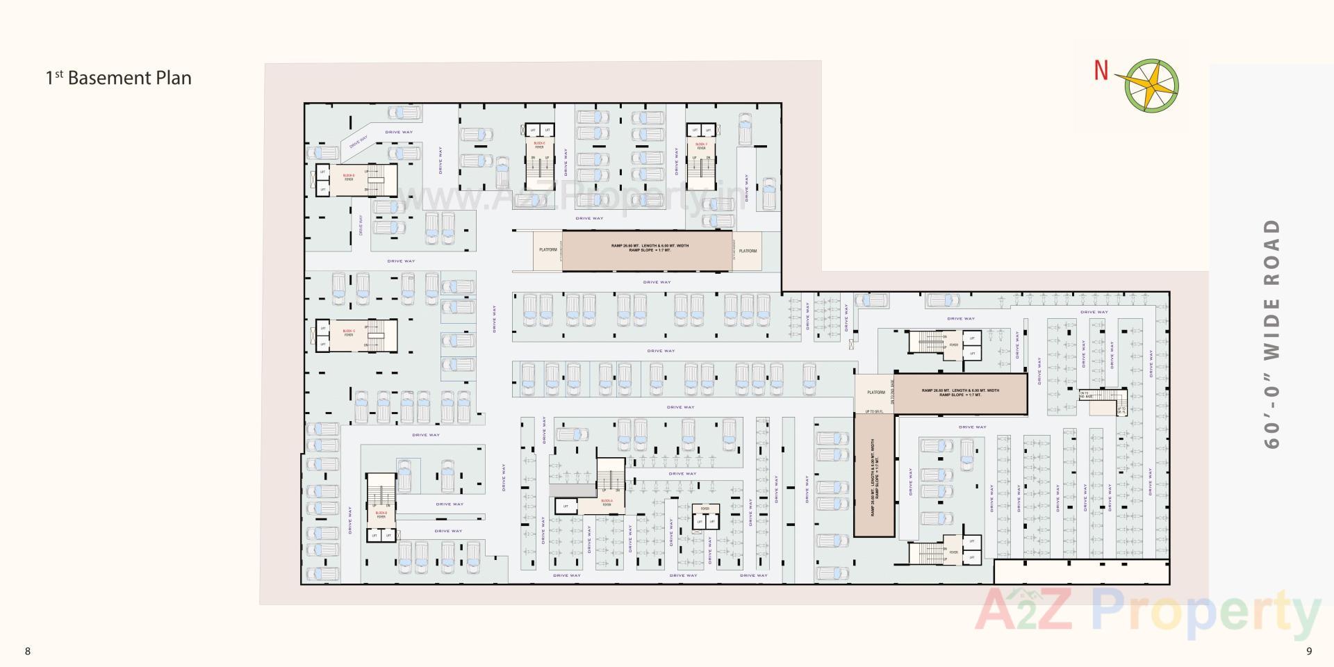 Layout of real estate project Shreem Luxuria located at Hanspura, Ahmedabad, Gujarat