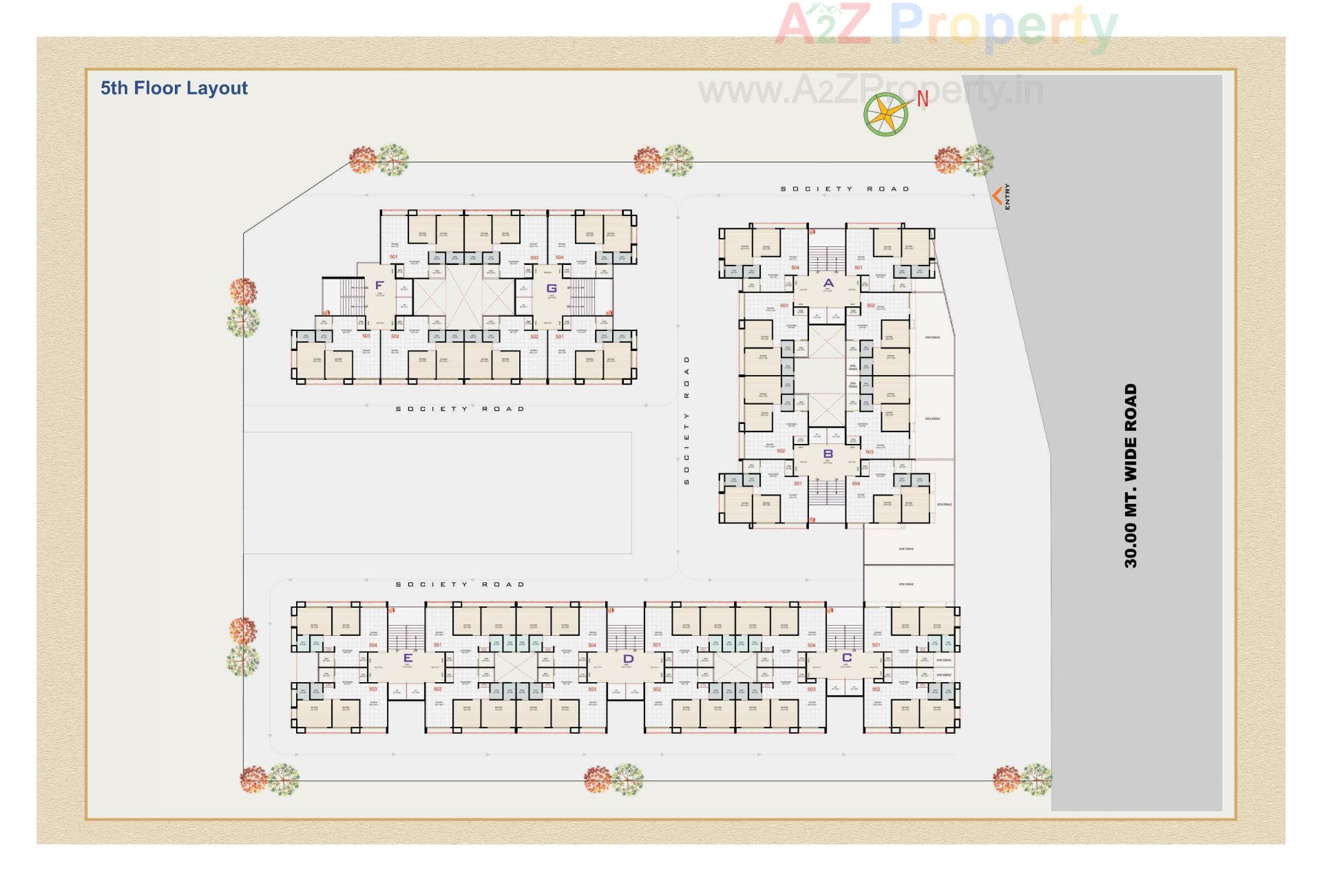 Layout of real estate project Shreem Maxima located at Nikol, Ahmedabad, Gujarat