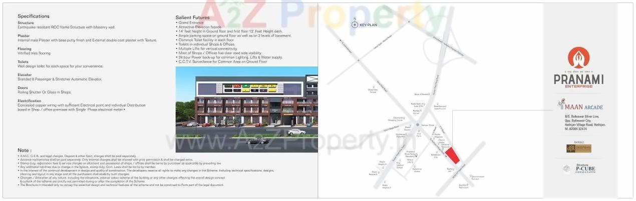  of real estate project Shreemaan Arcade located at Hathijan, Ahmedabad, Gujarat