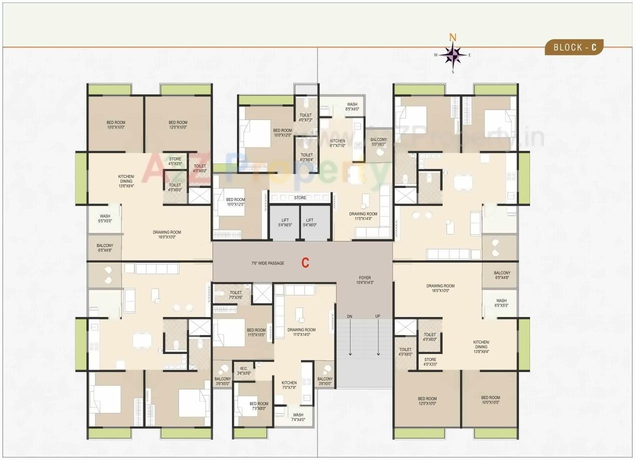 Layout of real estate project Shreemad Elegance located at Nikol, Ahmedabad, Gujarat