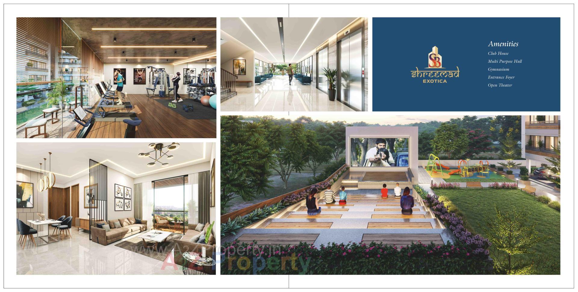 3D Elevation of real estate project Shreemad Exotica located at Hanspura, Ahmedabad, Gujarat