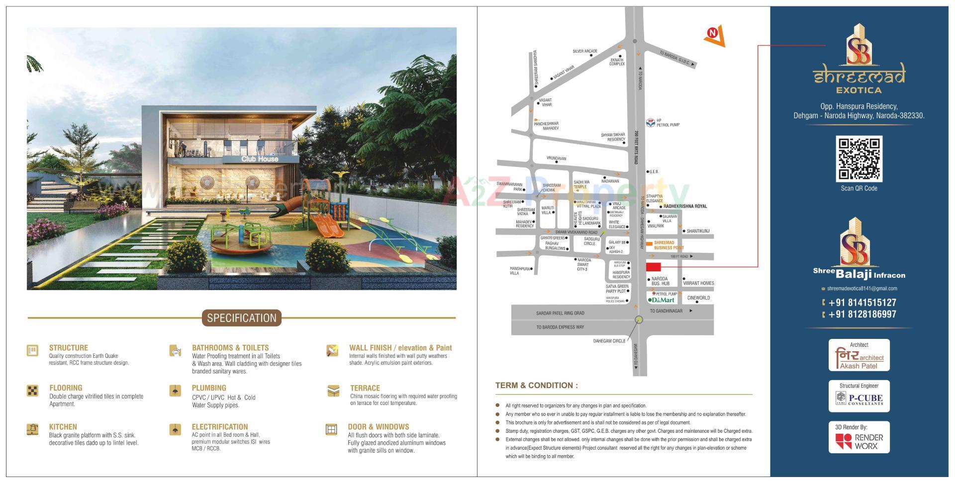  of real estate project Shreemad Exotica located at Hanspura, Ahmedabad, Gujarat