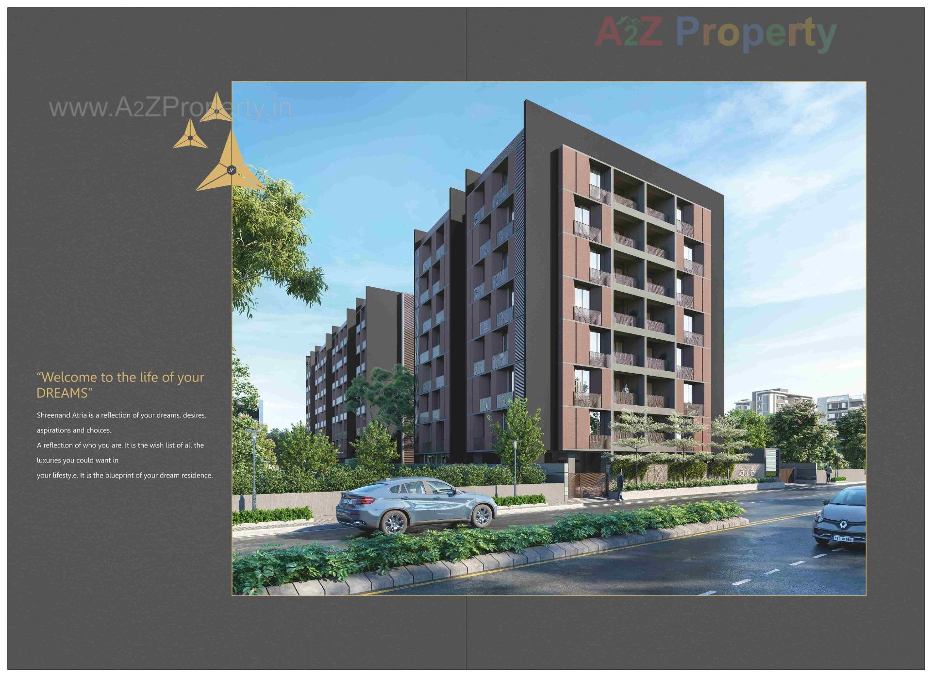 3D Elevation of real estate project Shreenand Atria located at Sanand, Ahmedabad, Gujarat