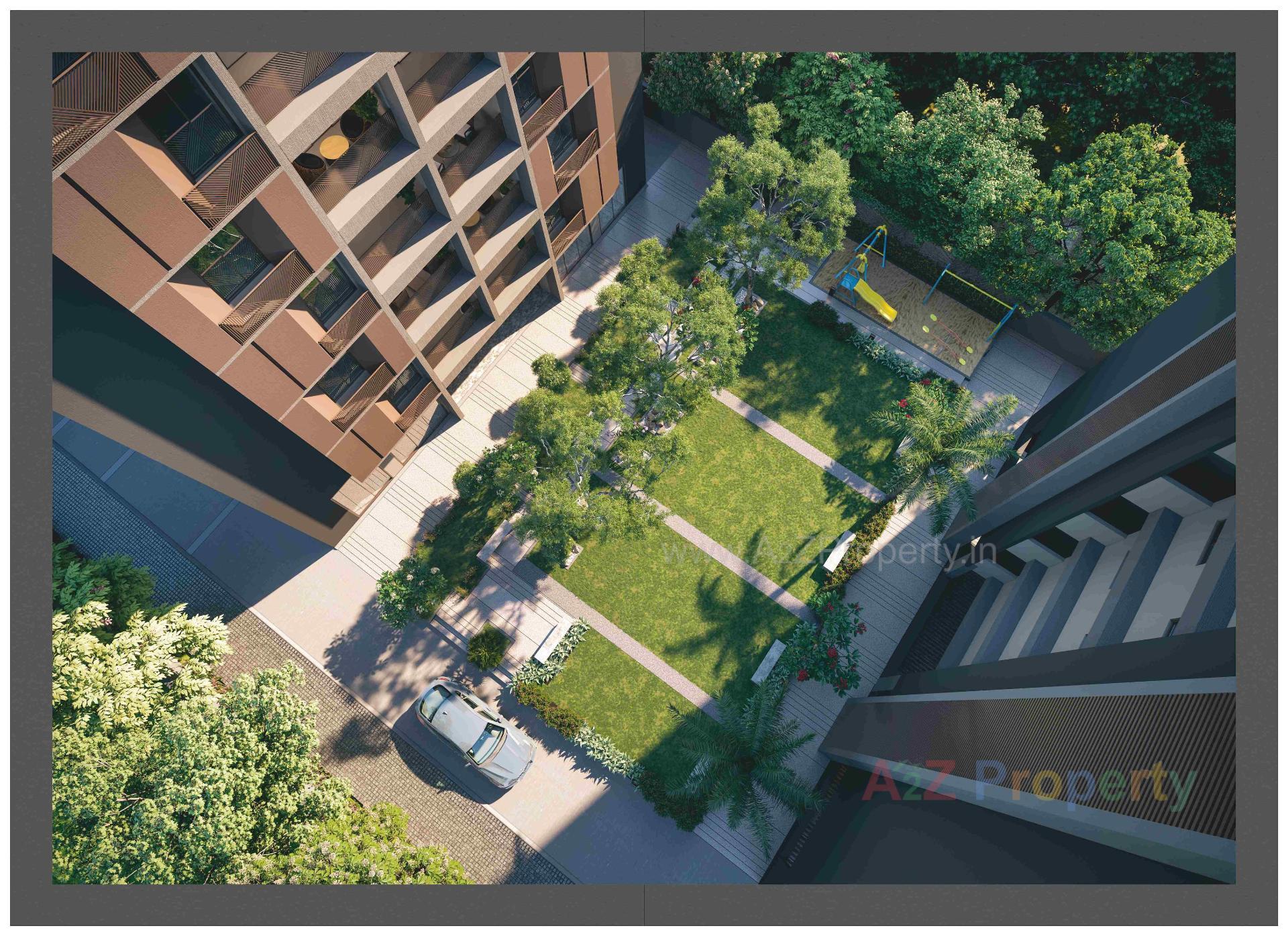 3D Elevation of real estate project Shreenand Atria located at Sanand, Ahmedabad, Gujarat