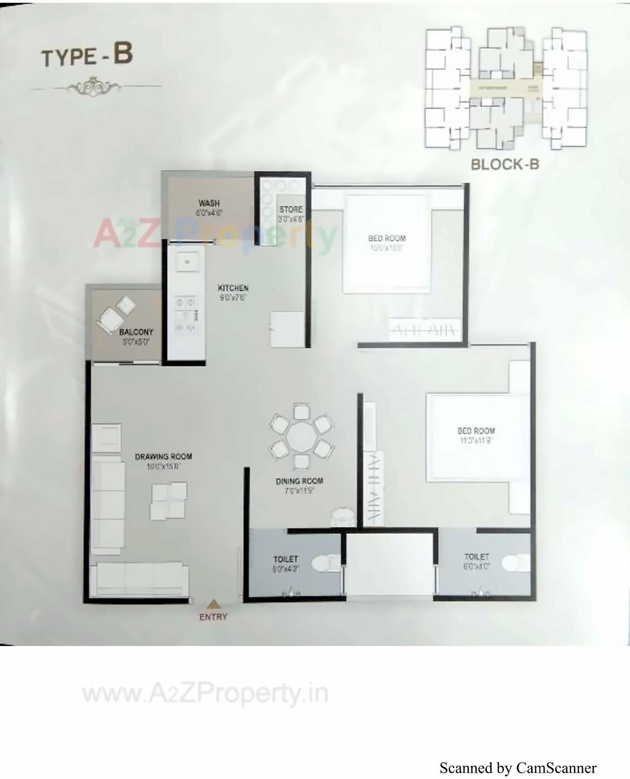 Layout of real estate project Shreenand Elite located at Nikol, Ahmedabad, Gujarat
