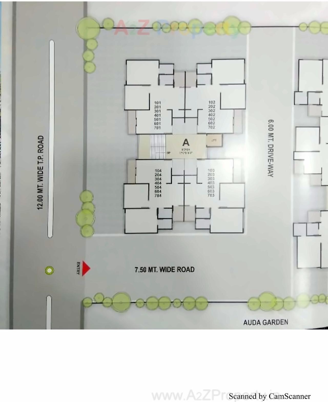 Layout of real estate project Shreenand Elite located at Nikol, Ahmedabad, Gujarat