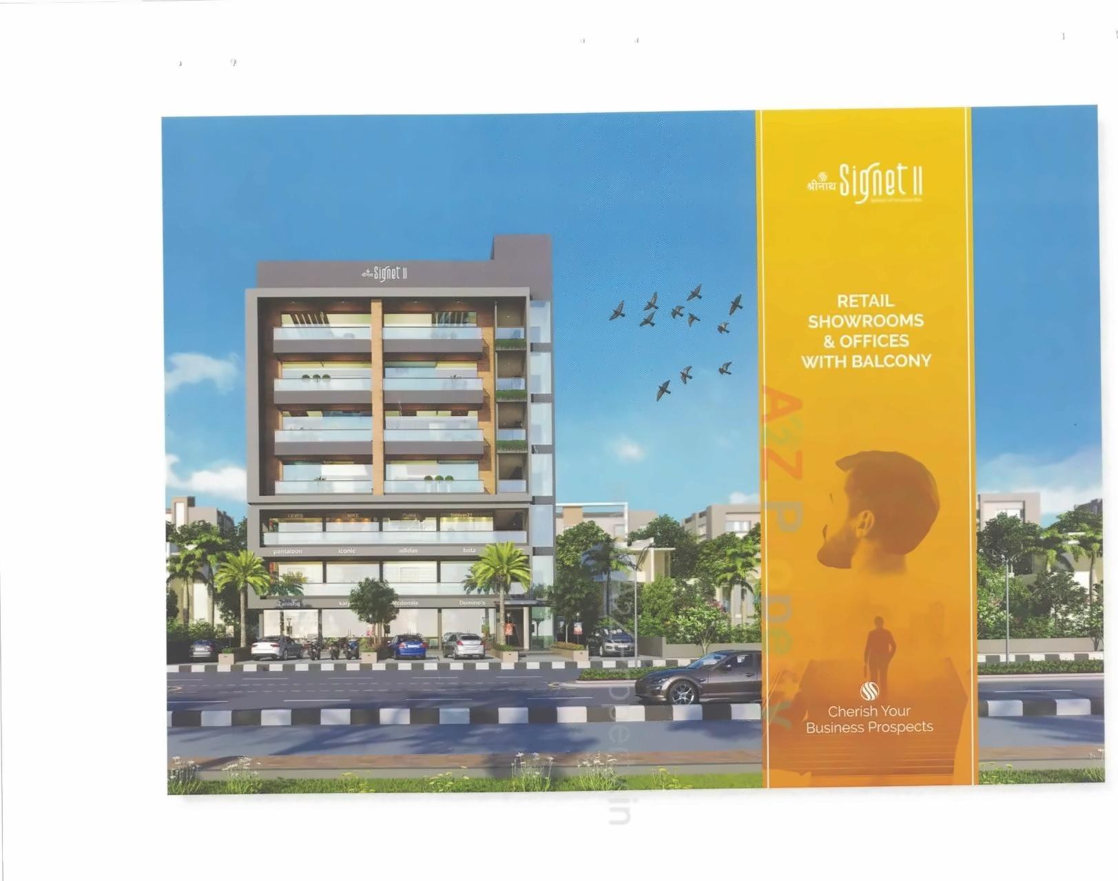 3D Elevation of real estate project Shreenath Signet Ii located at Nikol, Ahmedabad, Gujarat