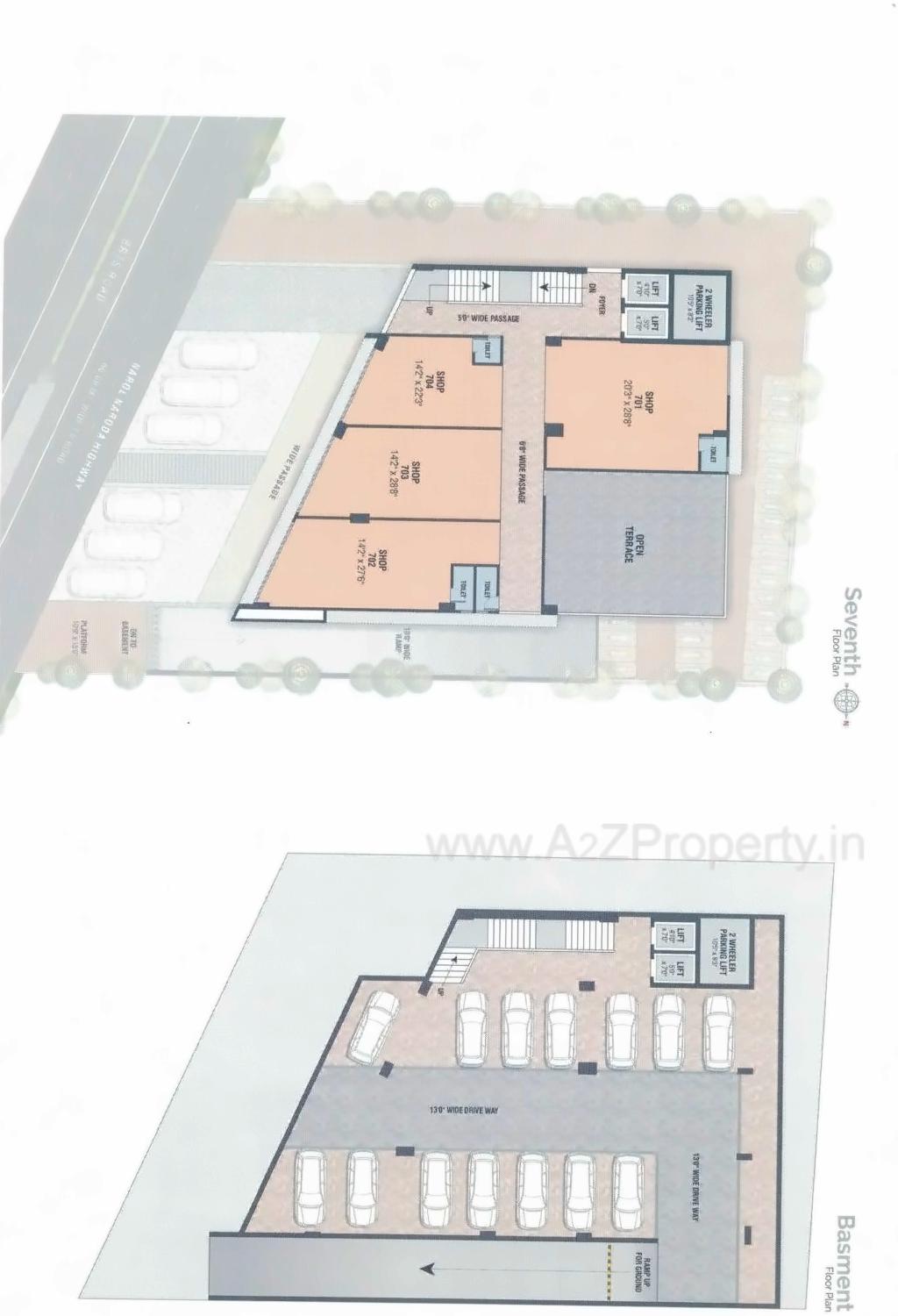 Layout of real estate project Shreenath Signet located at Ghodasar, Ahmedabad, Gujarat