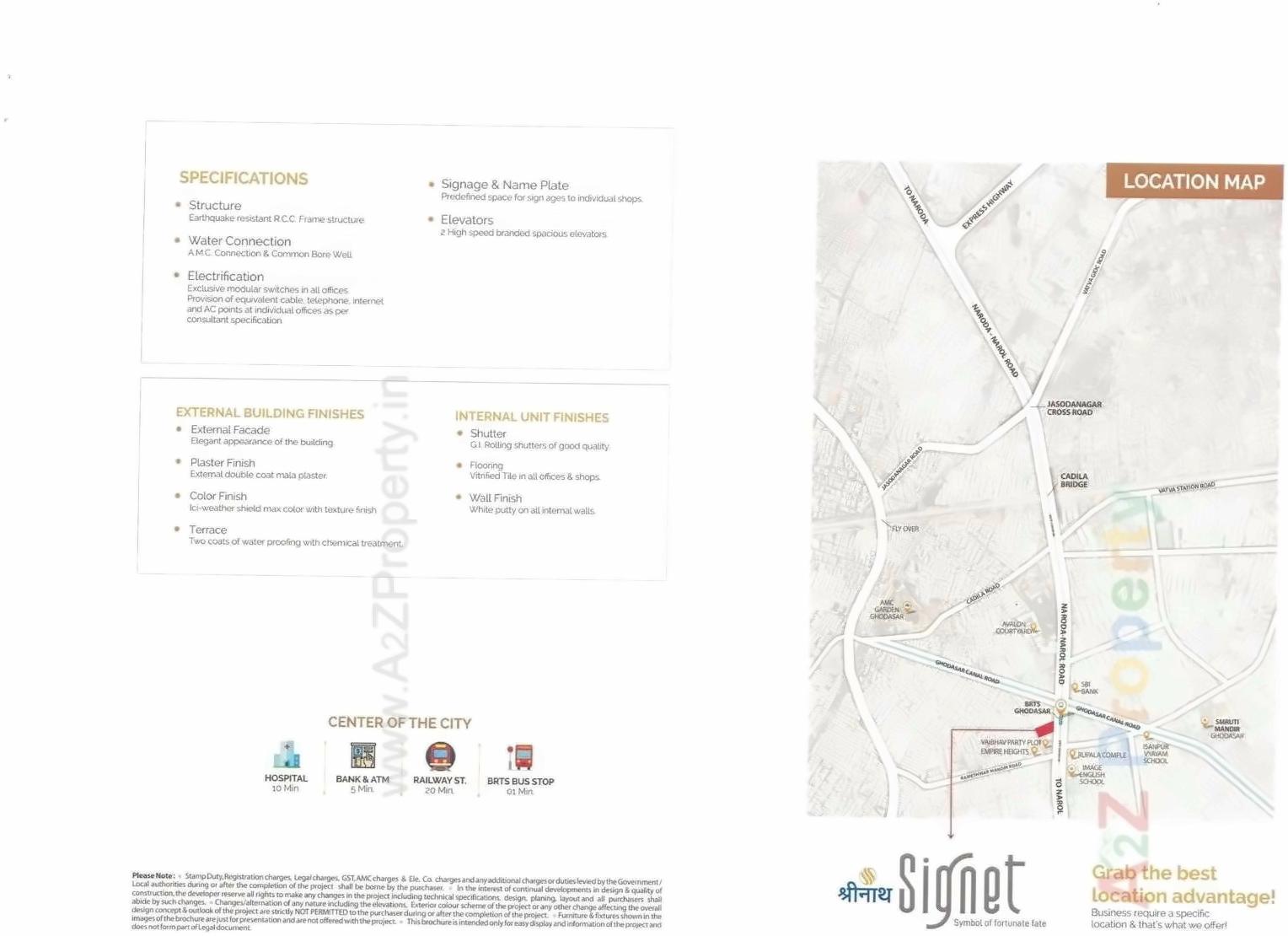  of real estate project Shreenath Signet located at Ghodasar, Ahmedabad, Gujarat
