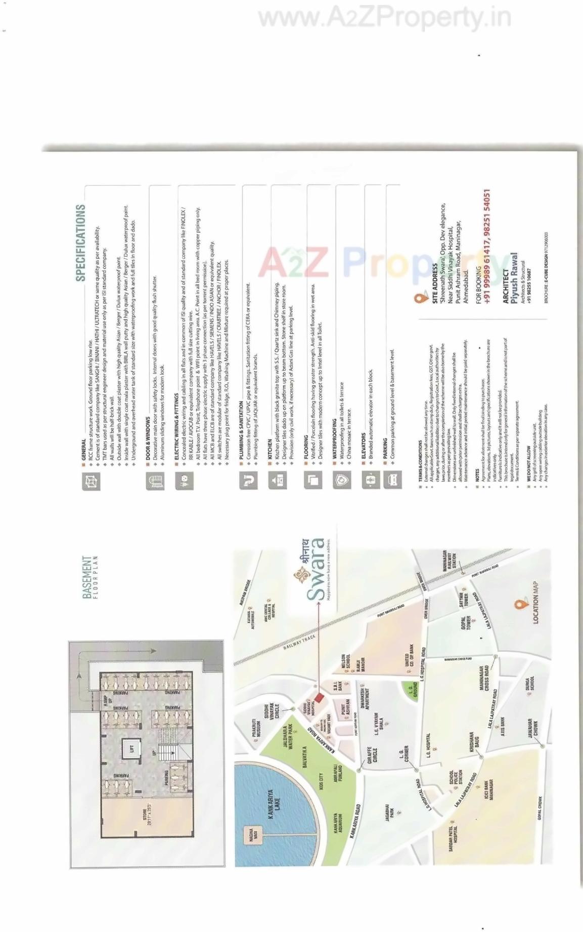 Layout of real estate project Shreenath Swara located at Manipur, Ahmedabad, Gujarat