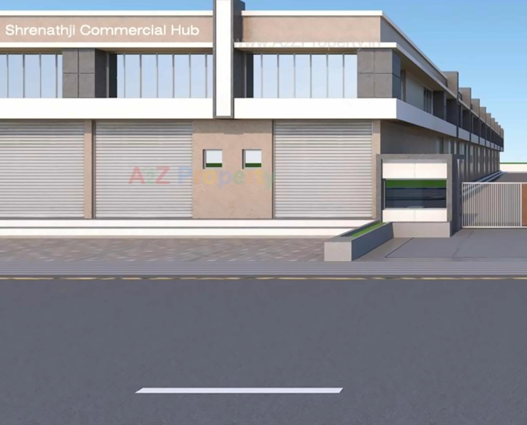 3D Elevation of real estate project Shreenathji  Hub located at Odhav, Ahmedabad, Gujarat