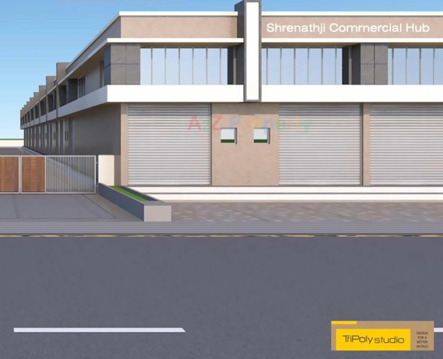 3D Elevation of real estate project Shreenathji  Hub located at Odhav, Ahmedabad, Gujarat