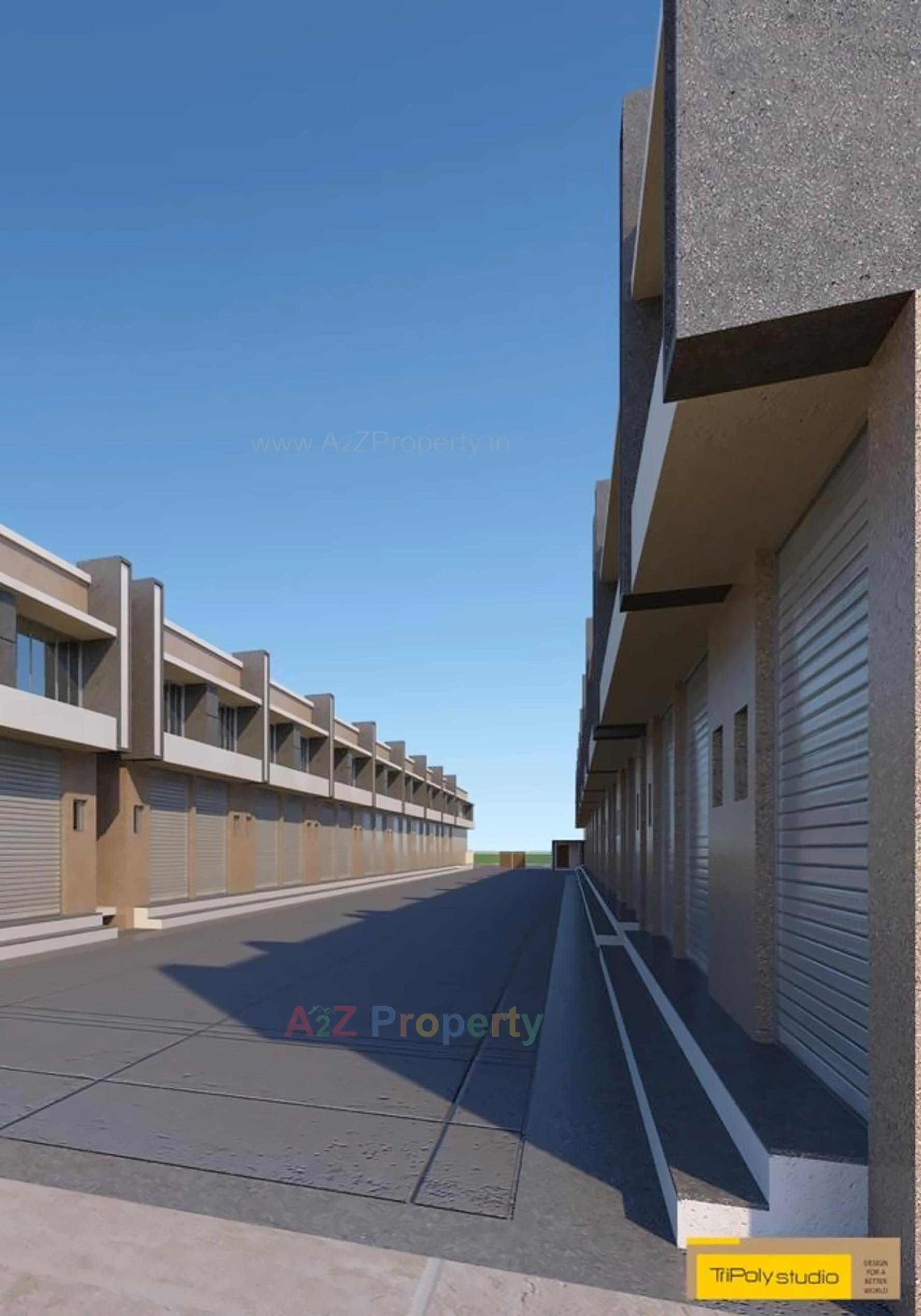 3D Elevation of real estate project Shreenathji  Hub located at Odhav, Ahmedabad, Gujarat