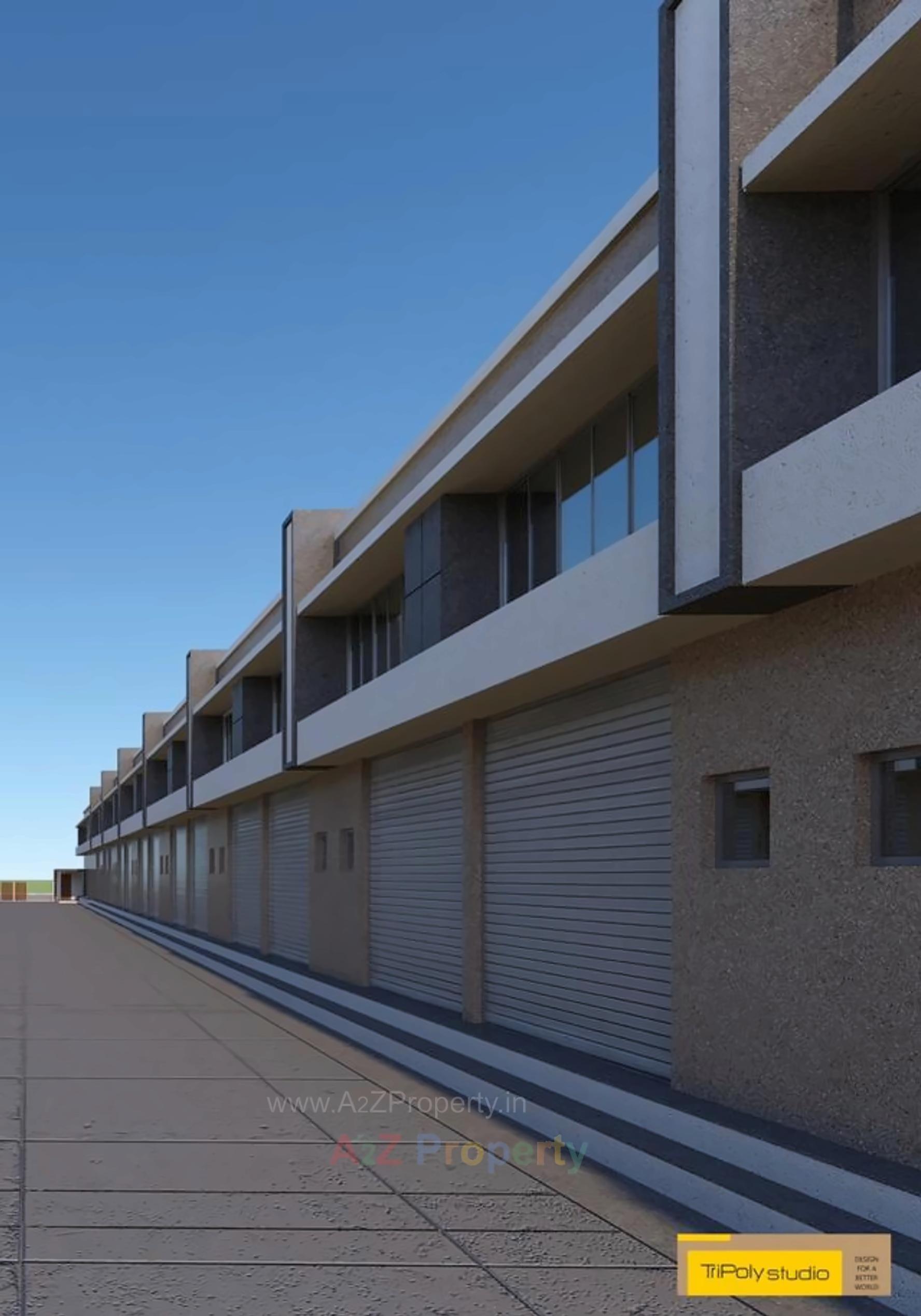 3D Elevation of real estate project Shreenathji  Hub located at Odhav, Ahmedabad, Gujarat