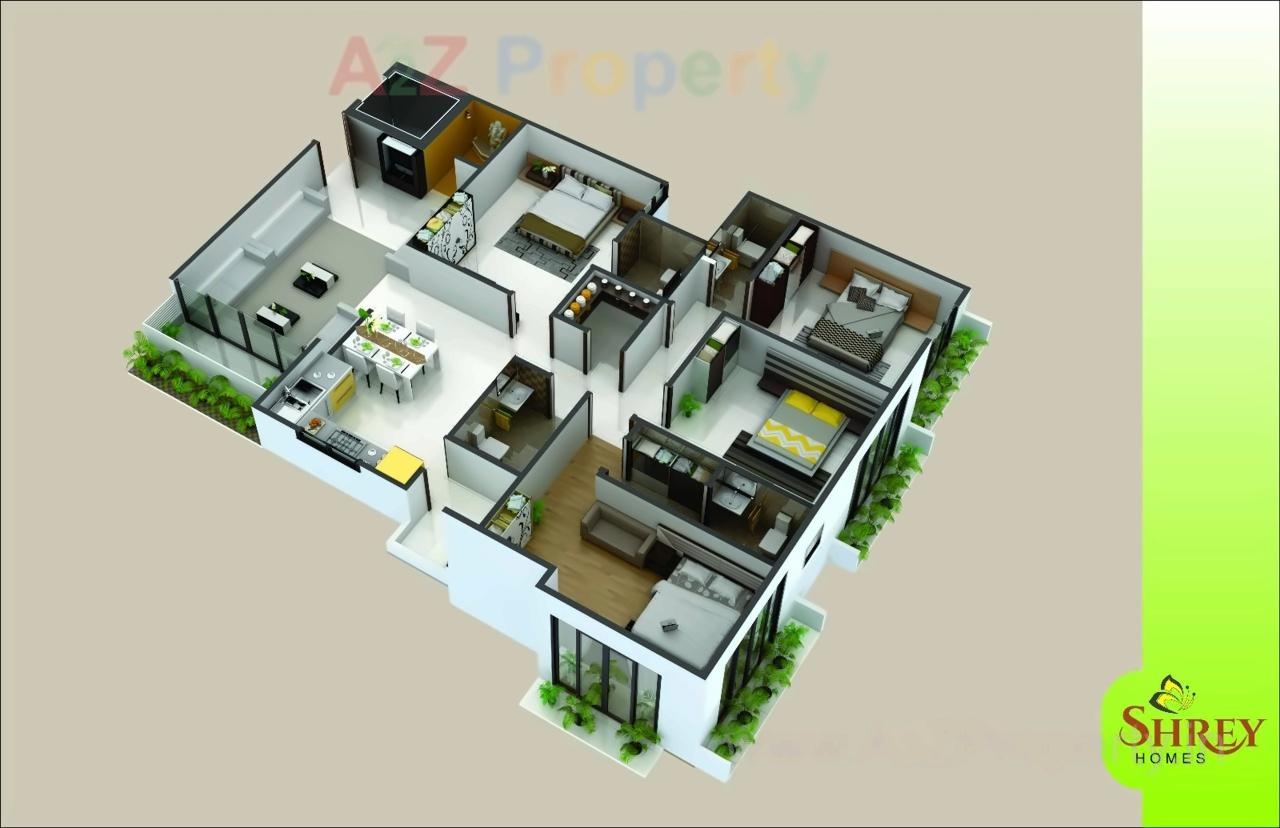 Layout of real estate project Shrey Homes located at City, Ahmedabad, Gujarat