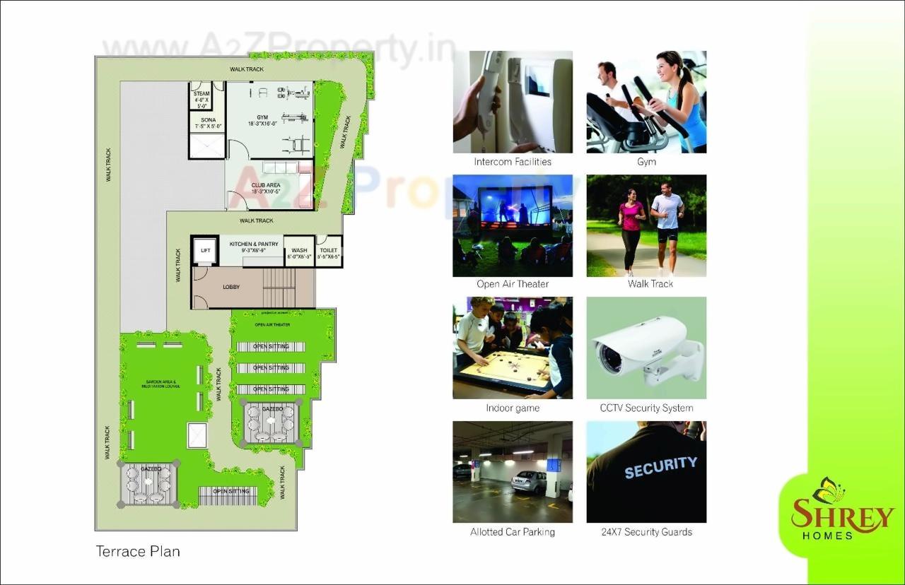 Layout of real estate project Shrey Homes located at City, Ahmedabad, Gujarat