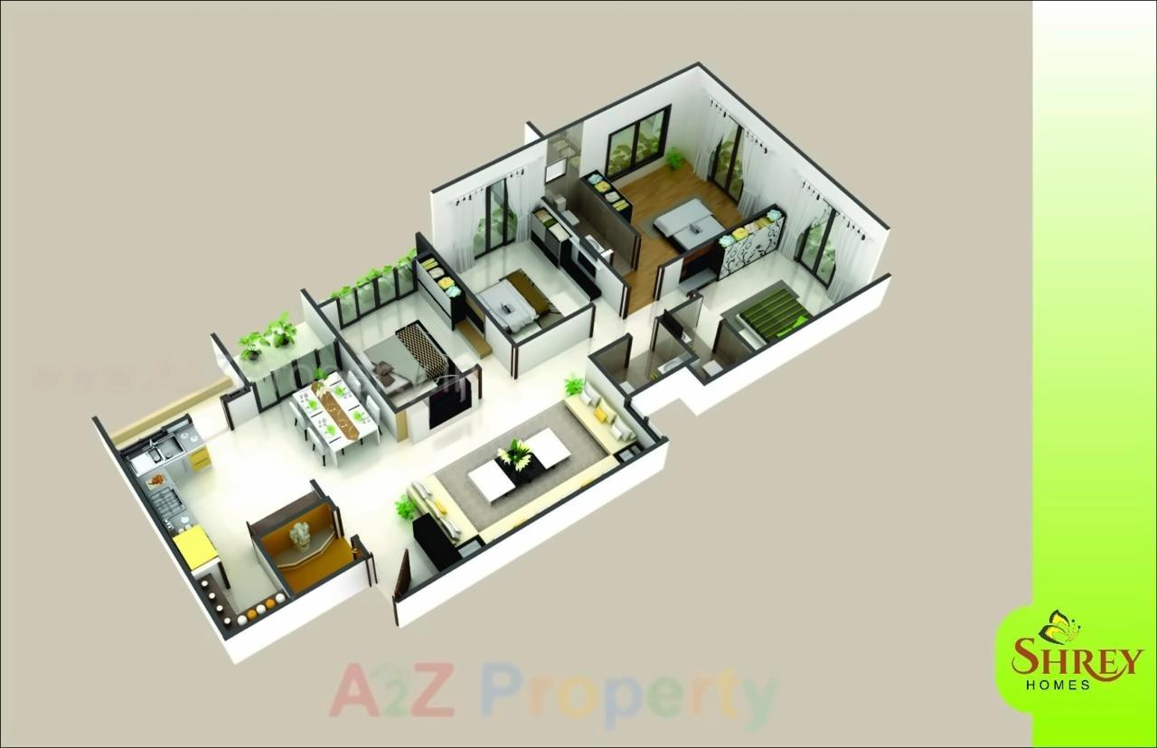 Layout of real estate project Shrey Homes located at City, Ahmedabad, Gujarat