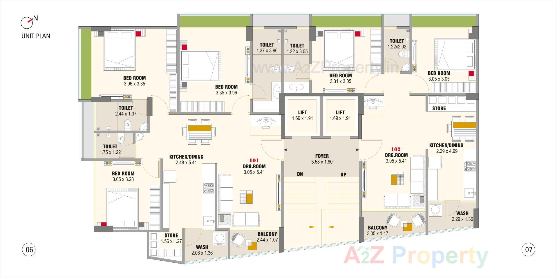 Layout of real estate project Shreyansh Flora located at Paldi, Ahmedabad, Gujarat