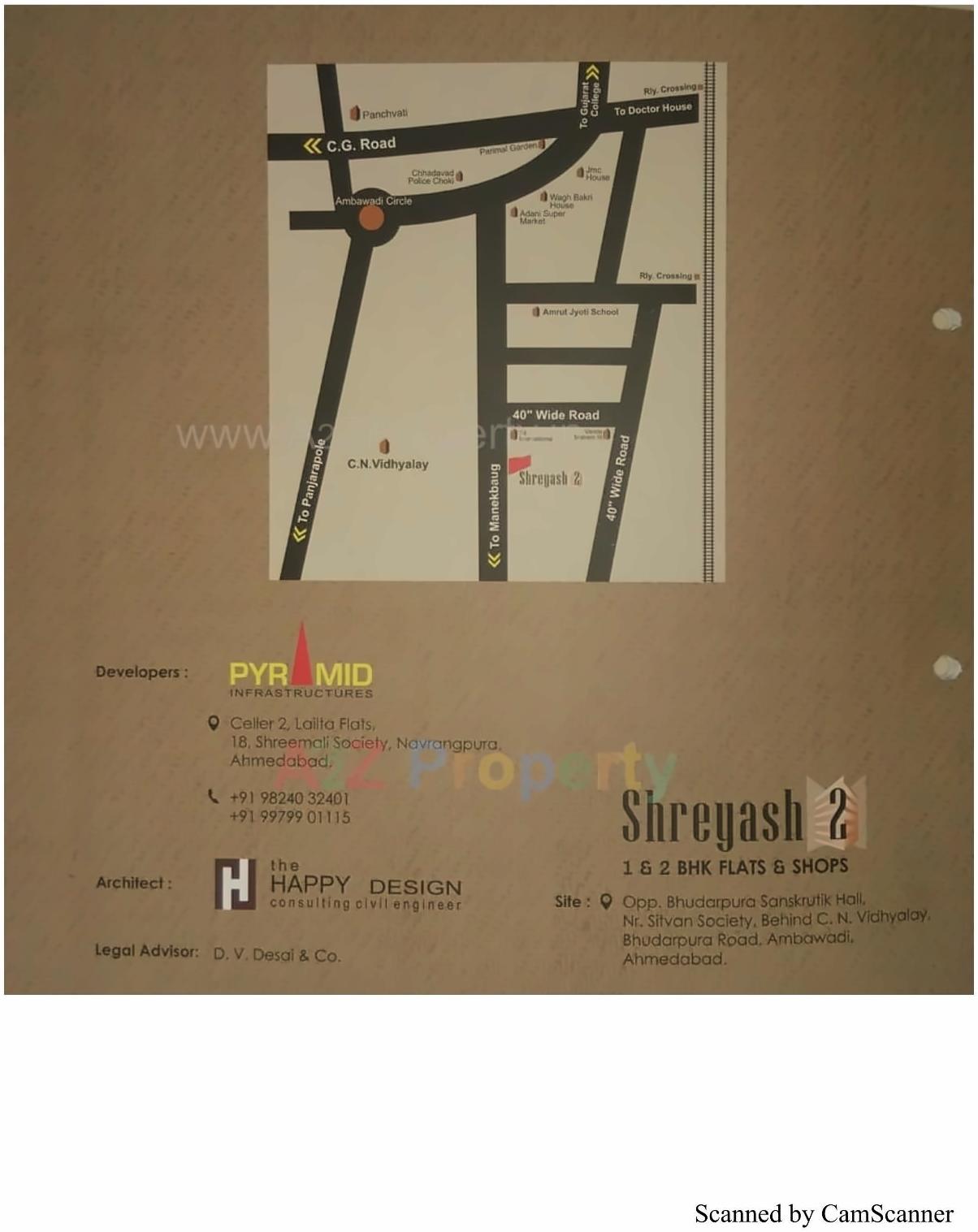  of real estate project Shreyash located at Paldi, Ahmedabad, Gujarat