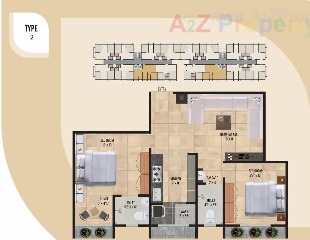 Layout of real estate project Shri Hari Greens located at Naroda, Ahmedabad, Gujarat