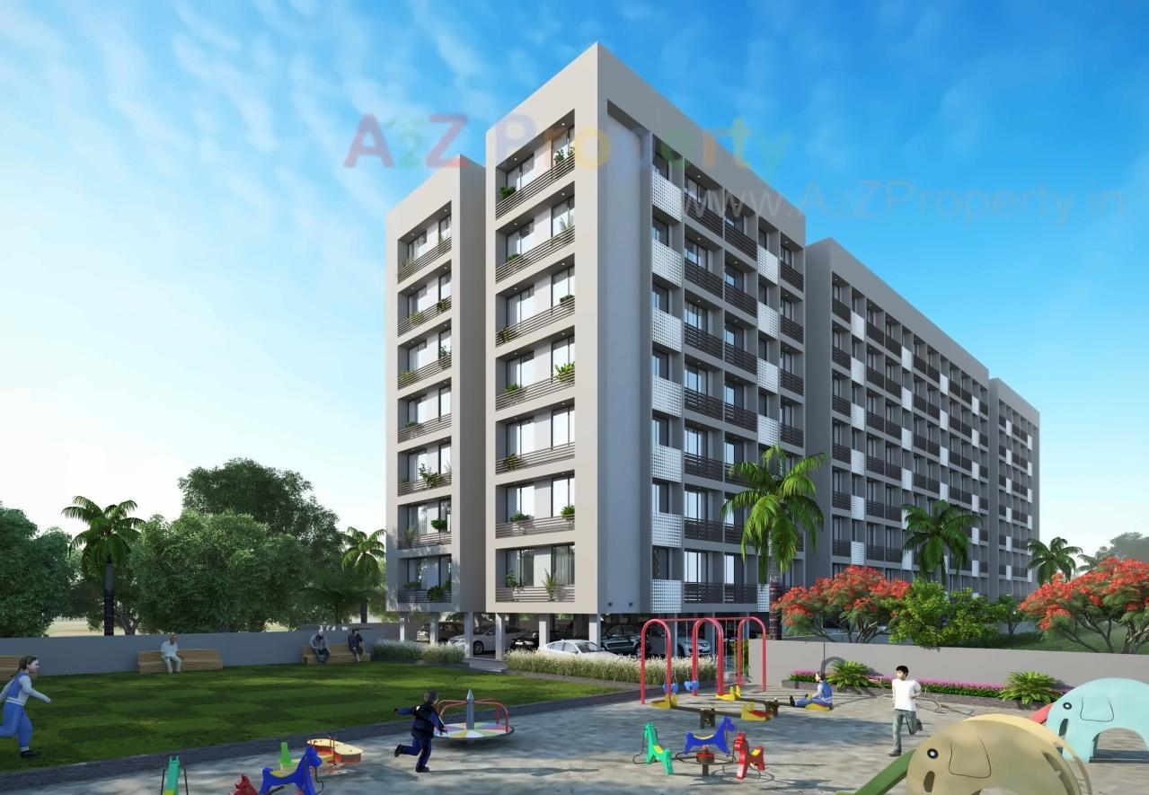 3D Elevation of real estate project Shri Hari Greens located at Naroda, Ahmedabad, Gujarat