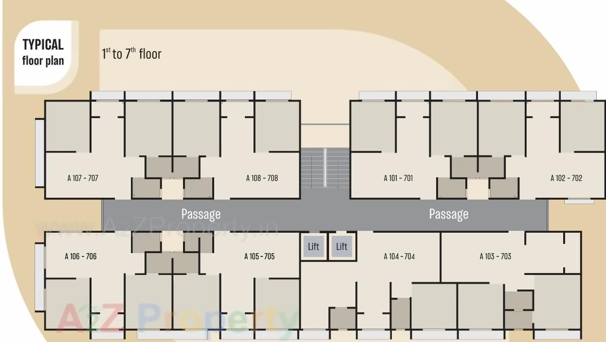 Layout of real estate project Shri Hari Greens located at Naroda, Ahmedabad, Gujarat