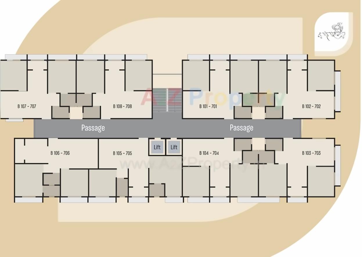 Layout of real estate project Shri Hari Greens located at Naroda, Ahmedabad, Gujarat