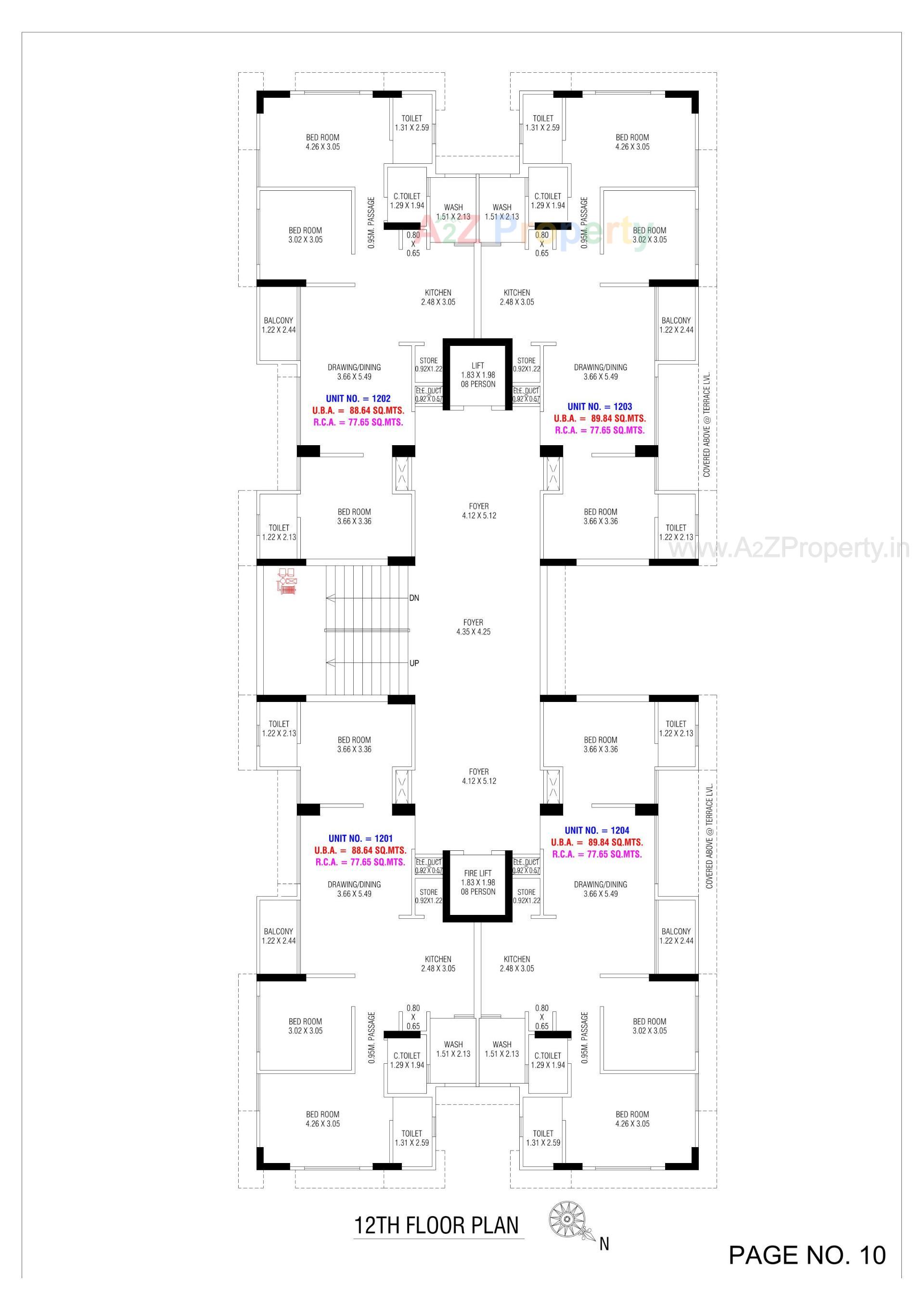 Layout of real estate project Shri Hari Sky located at Bhadaj, Ahmedabad, Gujarat