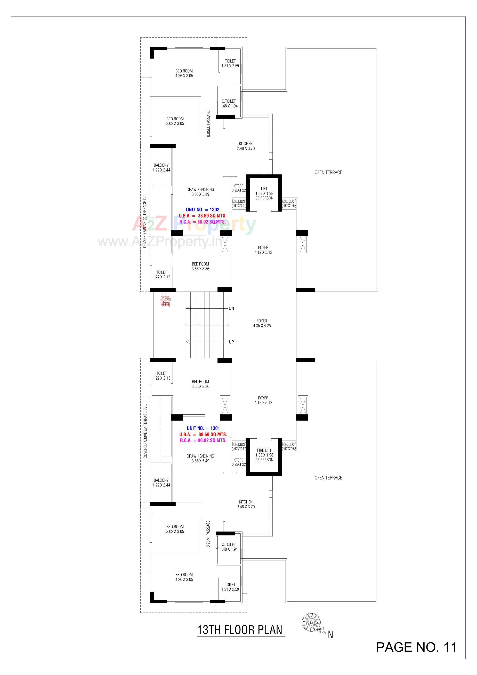 Layout of real estate project Shri Hari Sky located at Bhadaj, Ahmedabad, Gujarat