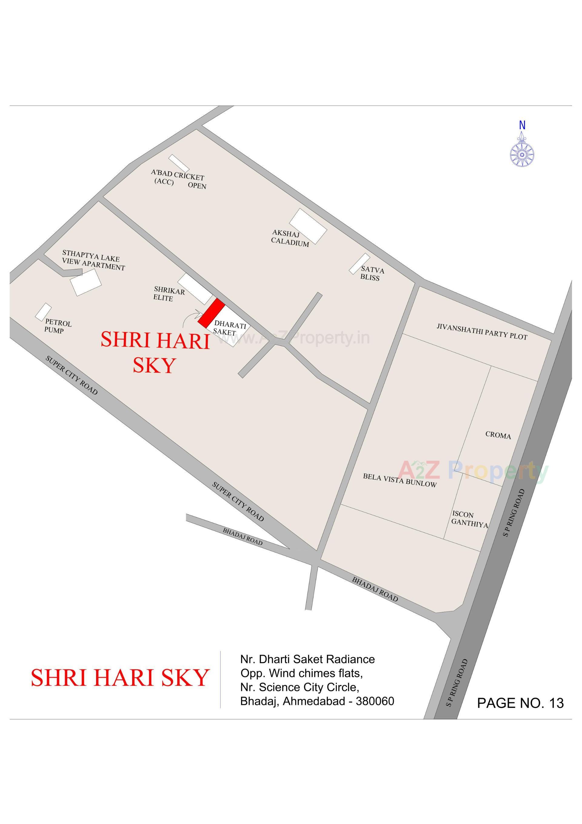  of real estate project Shri Hari Sky located at Bhadaj, Ahmedabad, Gujarat